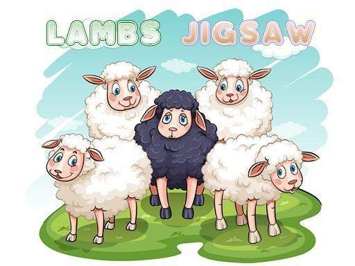 Lambs Jigsaw Puzzle Game