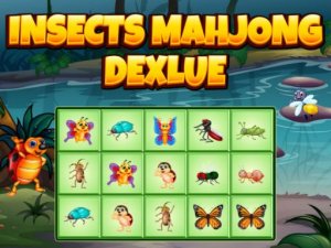 Insects Mahjong Deluxe Online Puzzle Game