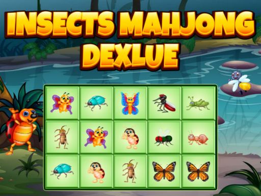 Insects Mahjong Deluxe Online Puzzle Game