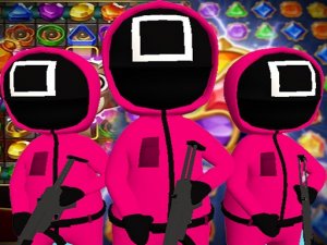 Squid Game Gold Match-3 Online Puzzle Game