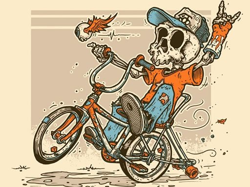 Halloween Bike Ride Jigsaw Puzzle Game - Online Puzzle Game