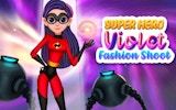 Superhero Violet Fashion Shoot - Makeover & Photo Studio Game