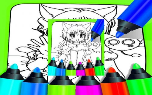 Anime Coloring Pages For Kids - Free Coloring Book Game