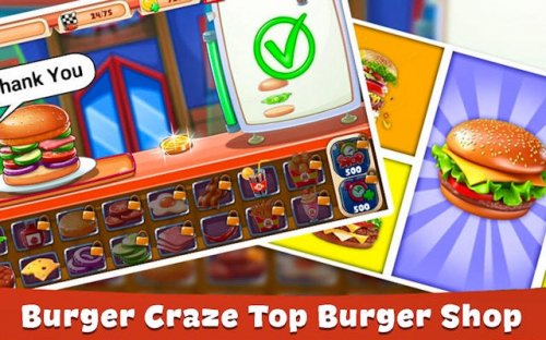 Burger Craze: Top Burger Shop - Cooking Game