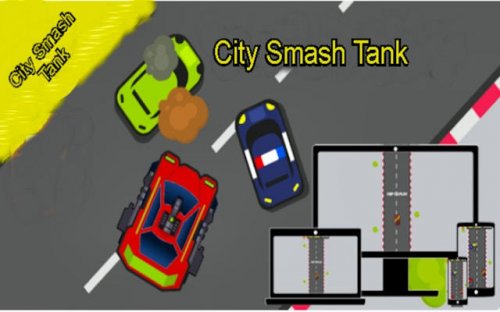 City Smash Tank: Top-Down Action Game