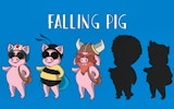 Falling Pig - Gravity Adventure Game