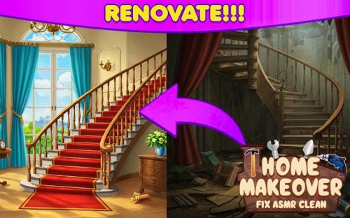 Home Makeover Fix ASMR Clean - Satisfying House Cleaning Game