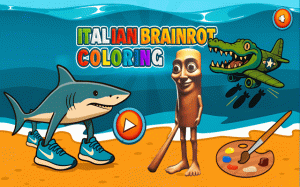 Italian Brainrot Coloring Online Game