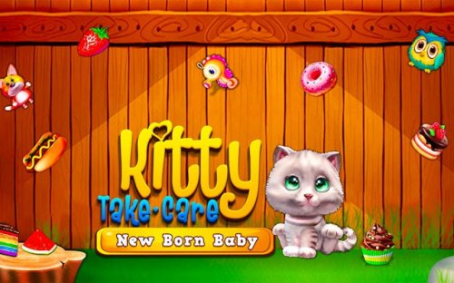 Kitty Take Care New Born Baby - Pet Care Game