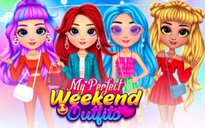My Perfect Weekend Outfits: Rainbow Girls Fashion Game Online