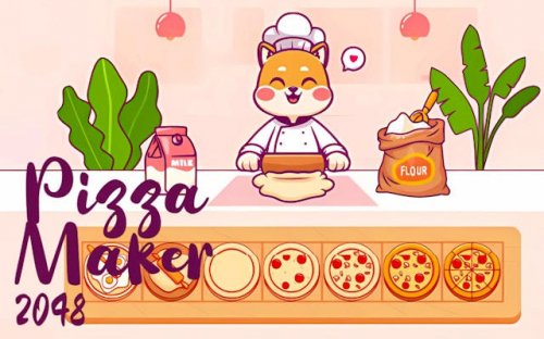 Pizza Maker 2048: Delicious Family-Friendly Merge Puzzle Game