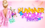 Summer Floral Prints Dress Up Game