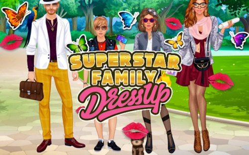 Superstar Family Dress Up & Makeover Game